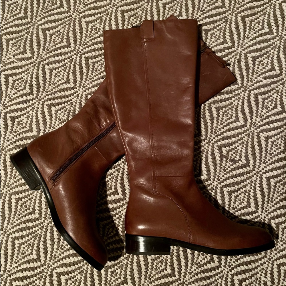 Size 8 Cole Haan Ladies Tall Brown Boots